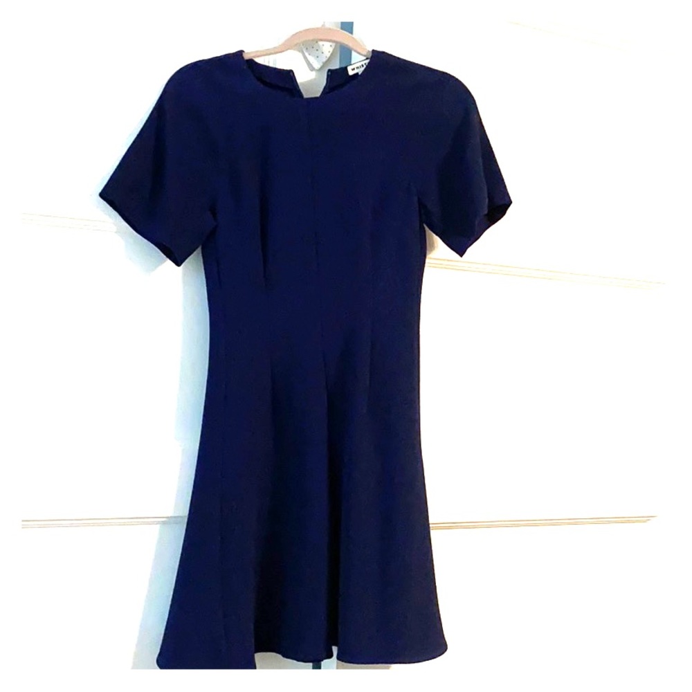 Whistles Navy Fit and Flare Dress